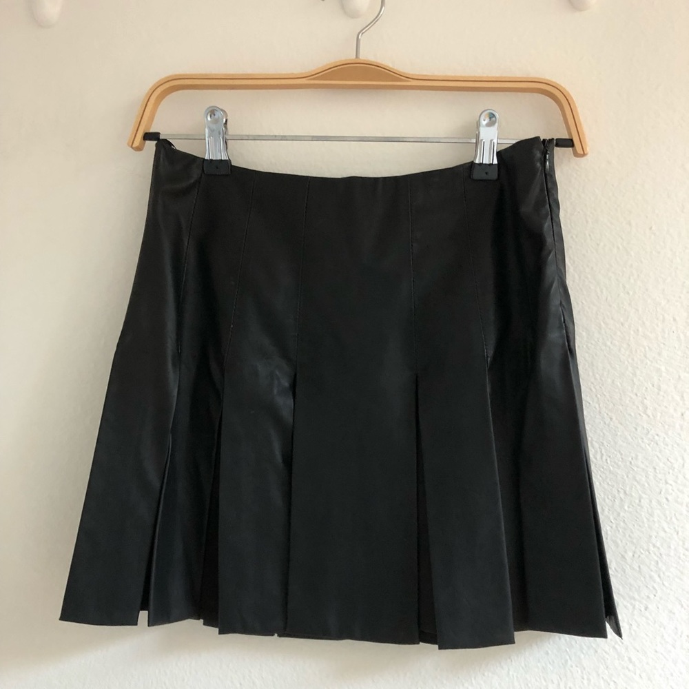 Zara leather mini skirt US XS